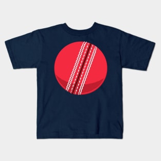 Cricket Ball 3D With Seam Kids T-Shirt